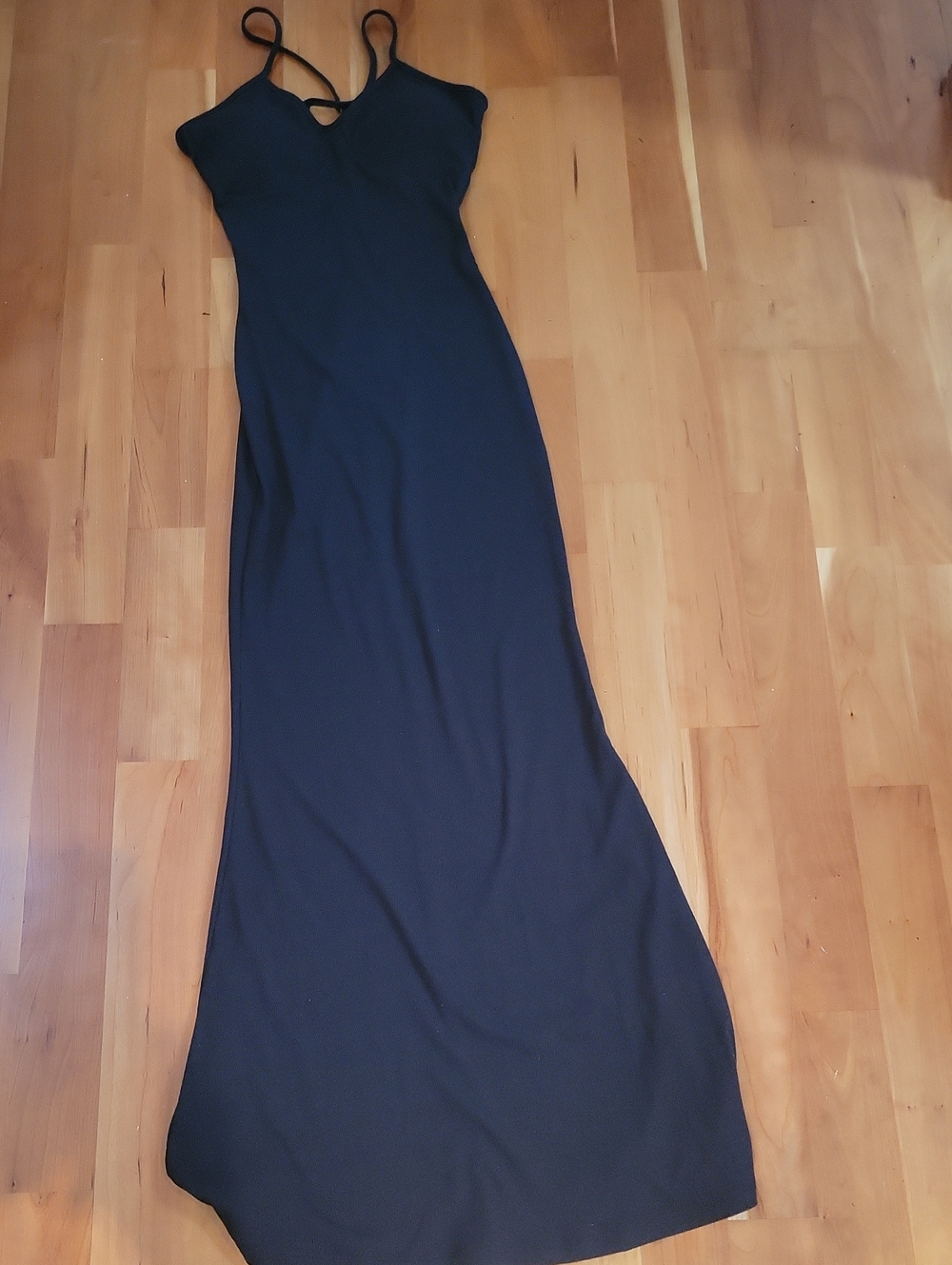 Target Black Strappy Maxi Dress